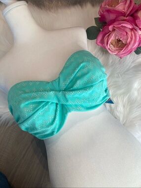 Victoria's Secret Aqua Twist Bandeau Bikini Top